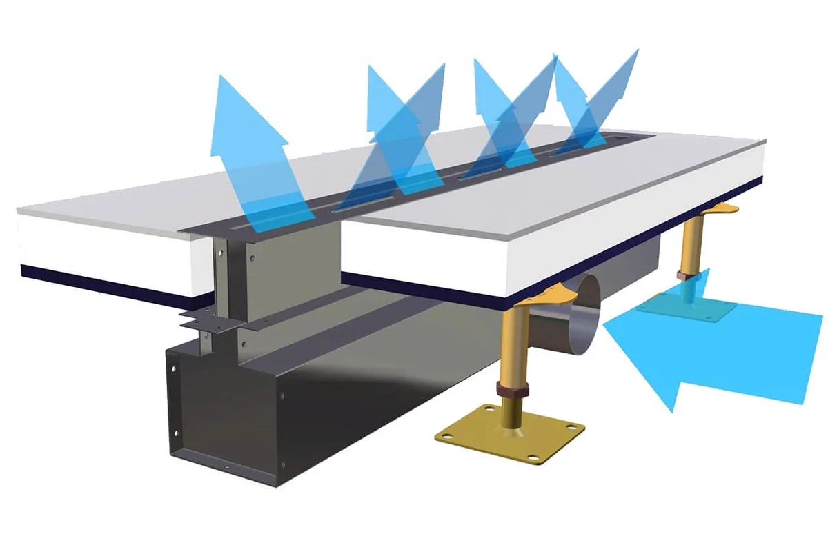 LINEAR DIFFUSER - FLOOR MOUNTED - LDU 1 G 12